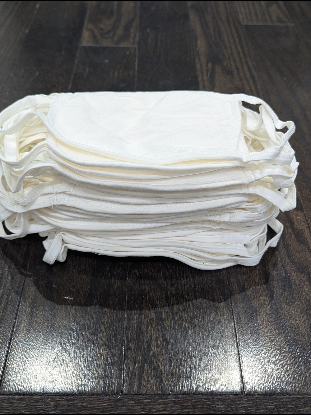 2/$25 White Reusable Cotton Face Masks – 50 Pack